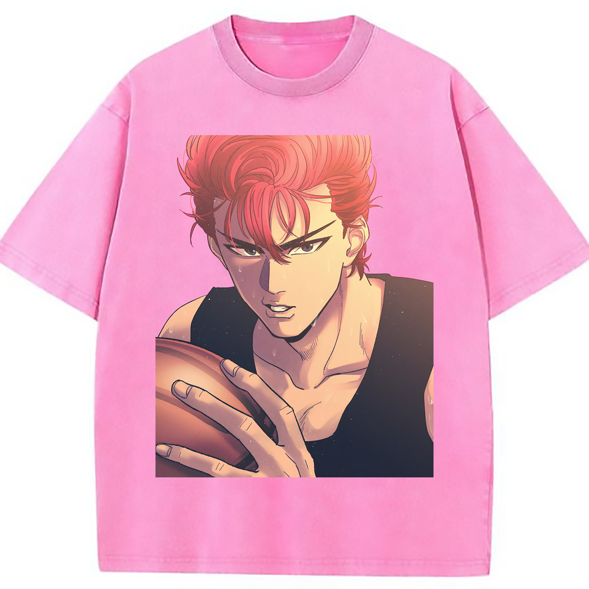 （画像用） SLAM DUNK／スラムダンク 綿100% ヴィンテージ風 半袖Tシャツ（フロントプリント）
